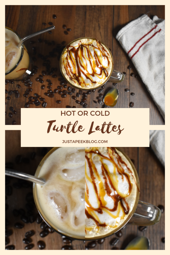 Hot or Cold Turtle Latte Recipe Pinterest